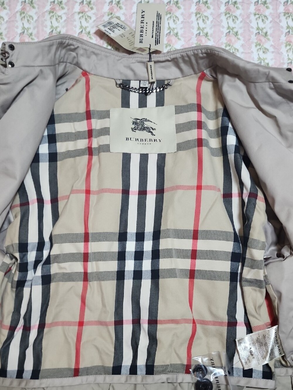 NWT Burberry London 💎 Prorsum Label Waterproof Trench Coat Jacket 54